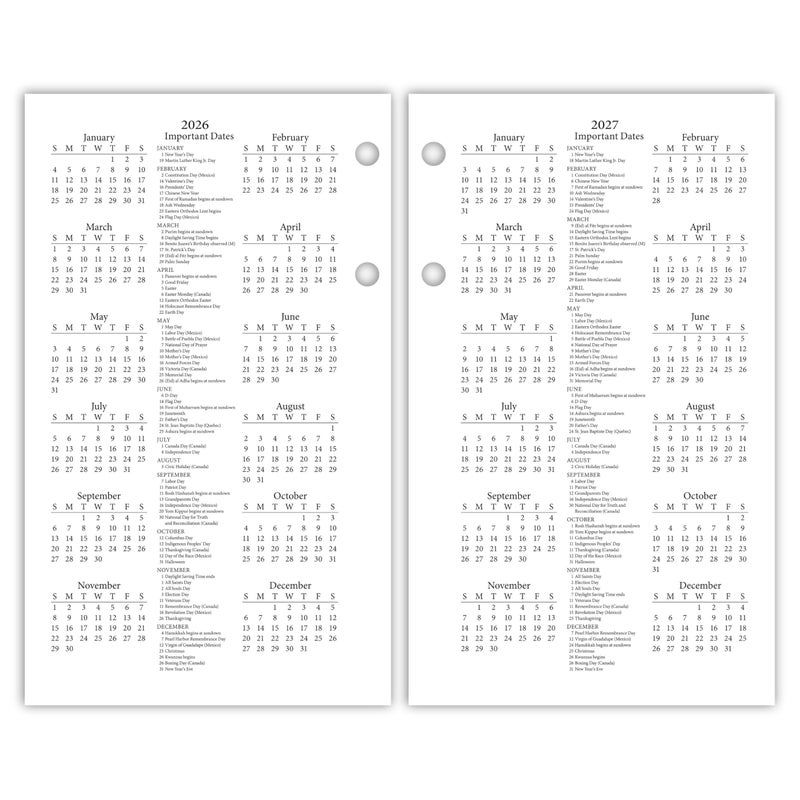 AT-A-GLANCE 2026 Desk Calendar Refill, Daily, 3-1/2"" x 6"", Standard, Loose-Leaf, Photographic (E4175026) - Image 5
